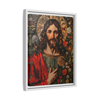 Framed Canvas - Sacred Floral Savior