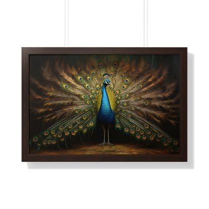 Framed Paper Print -  Regal Plumage Twilight