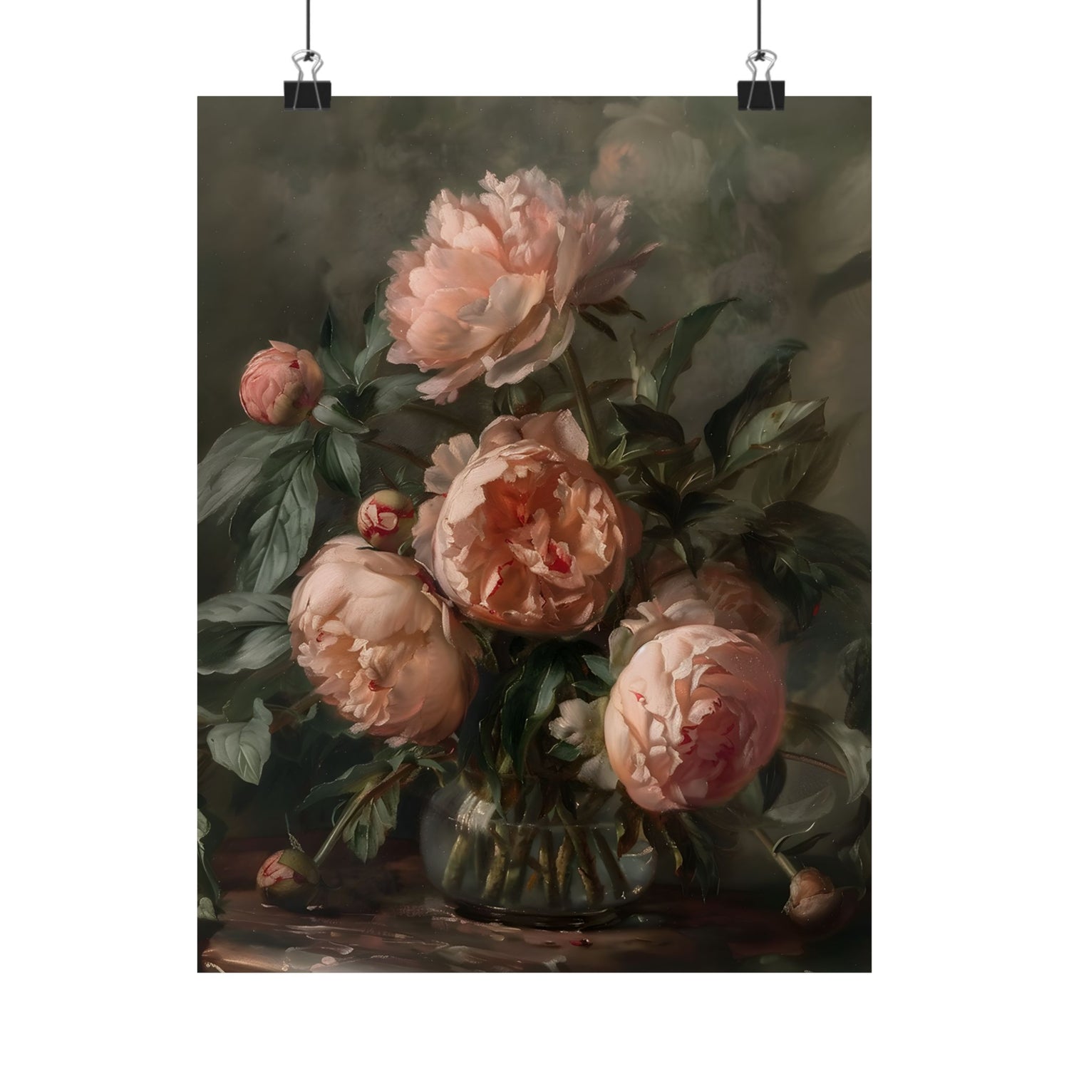 Vintage Blush Peony Bouquet