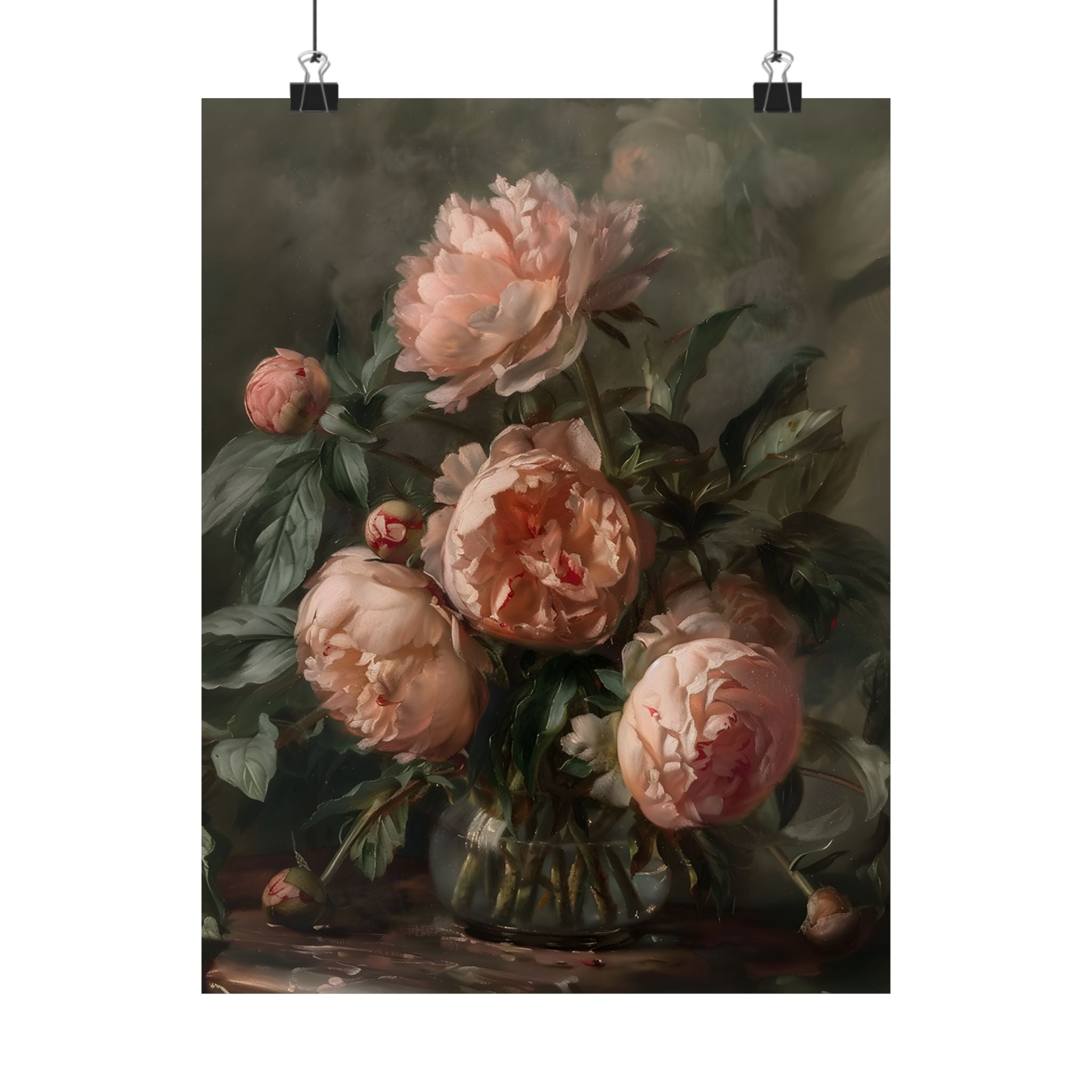 Vintage Blush Peony Bouquet