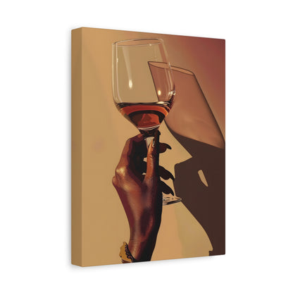 1.25" Matte Canvas - Golden Hour Wine Toast