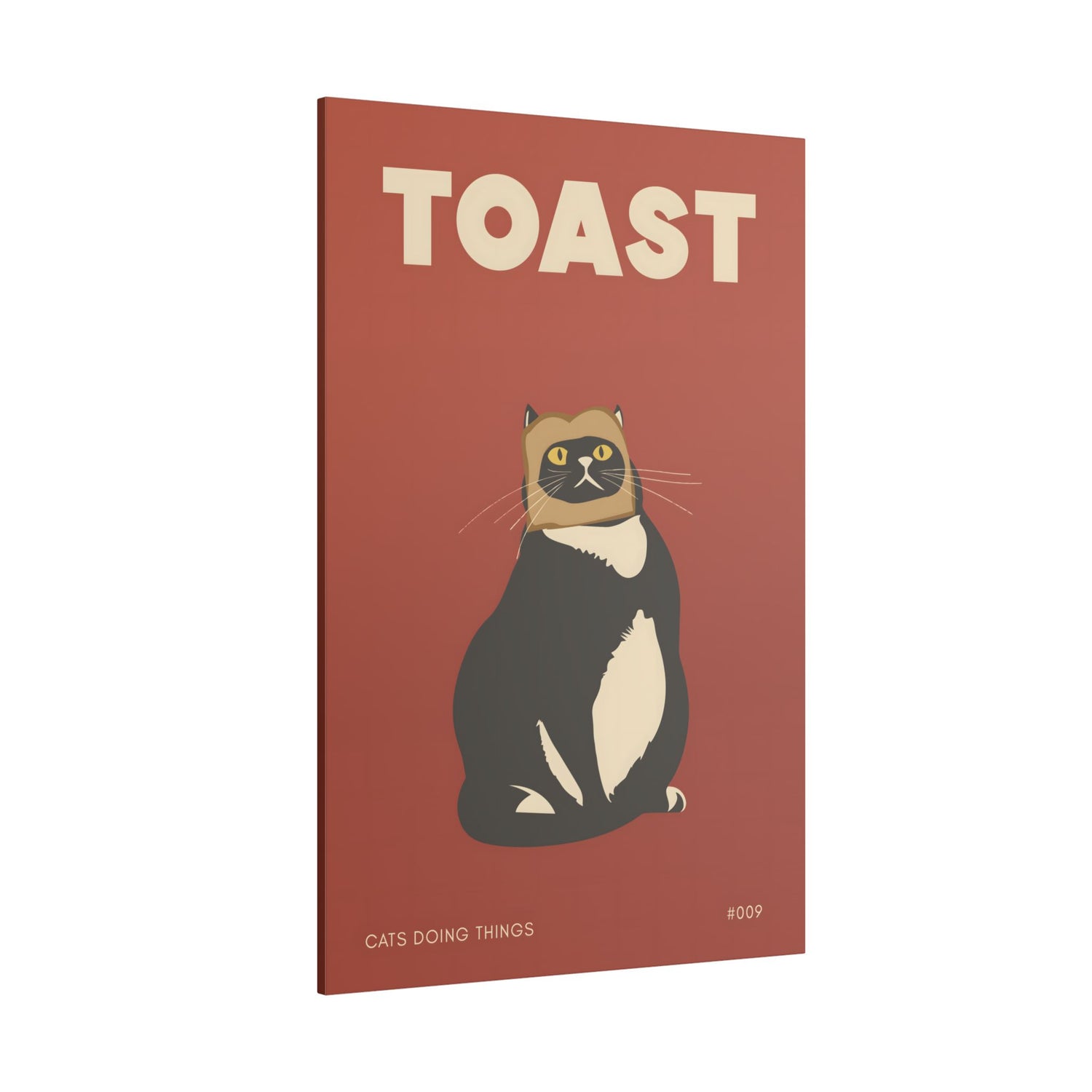 .75" Matte Canvas - Toasted Feline Fancy