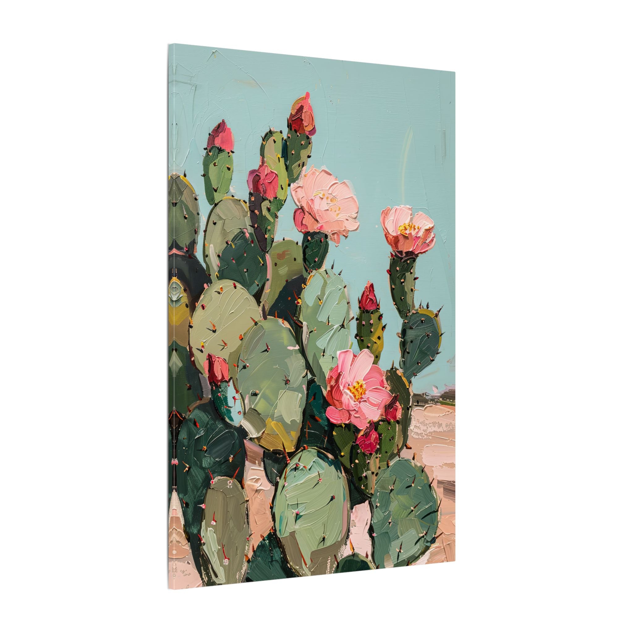 .75" Matte Canvas - Arizona Blooming Cactus Color