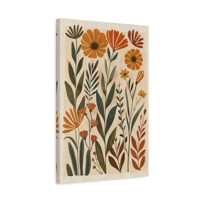 1.25" Matte Canvas - Golden Meadow Boho Blooms
