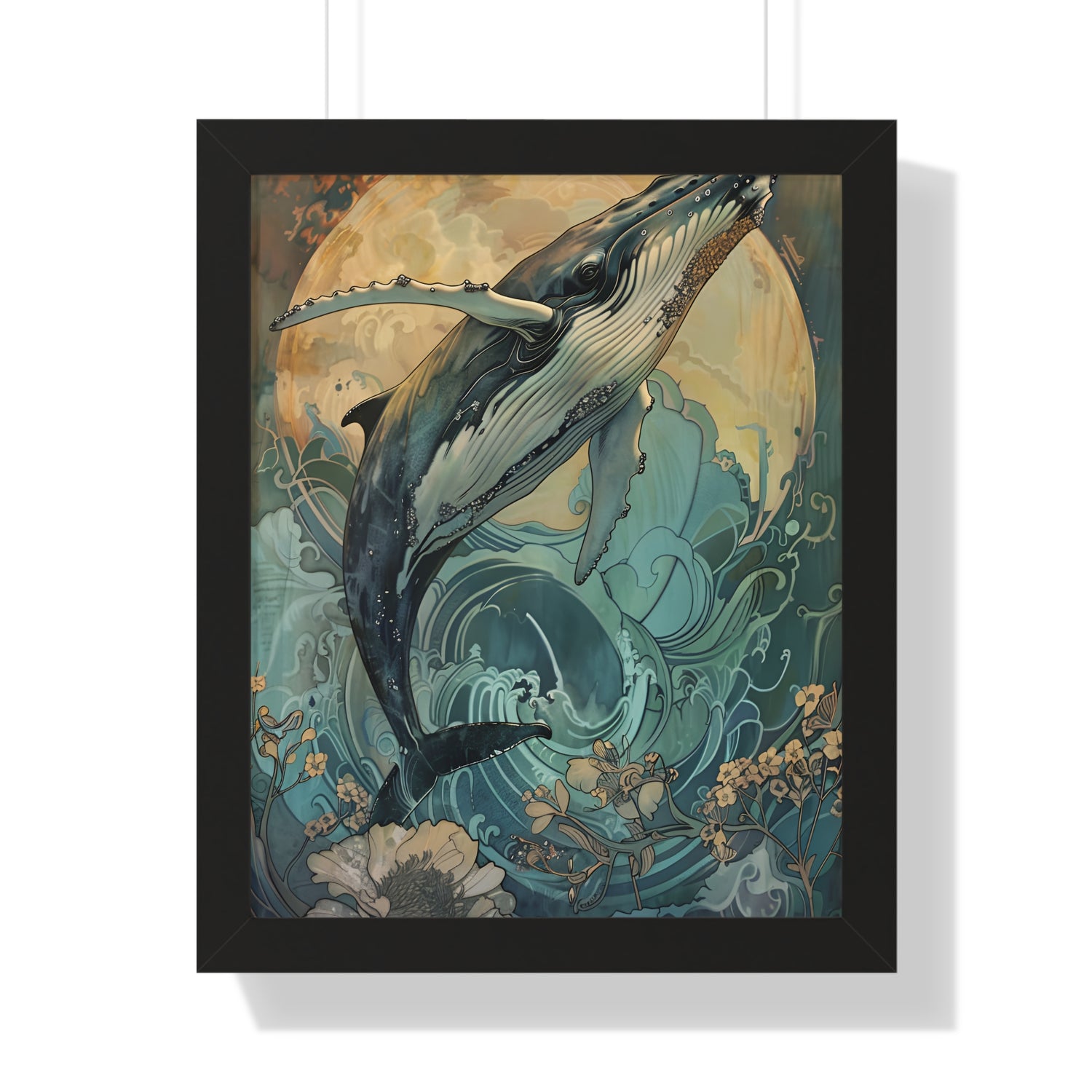 Framed Paper Print - Moonrise Humpback Bloom