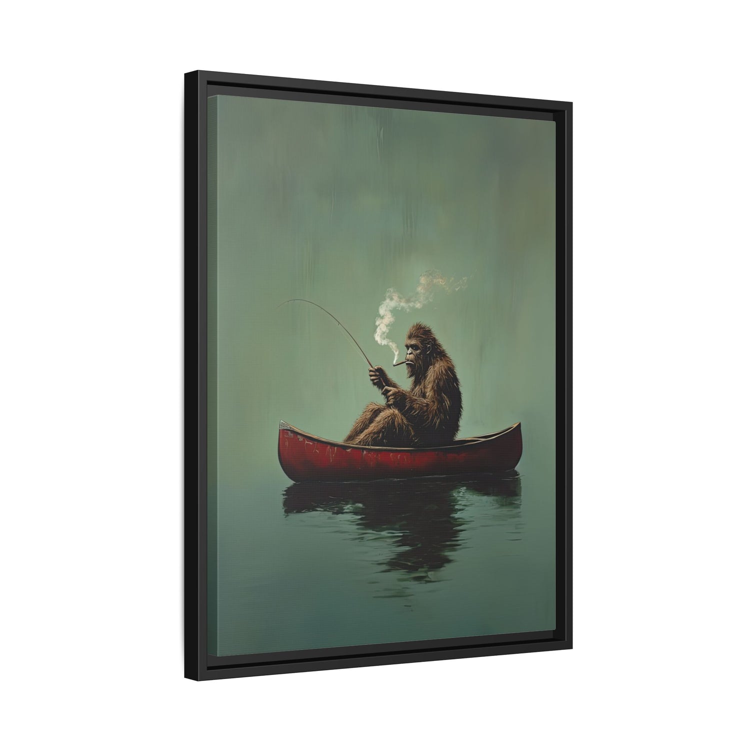 Framed Canvas - Bigfoot Canoe Adventure