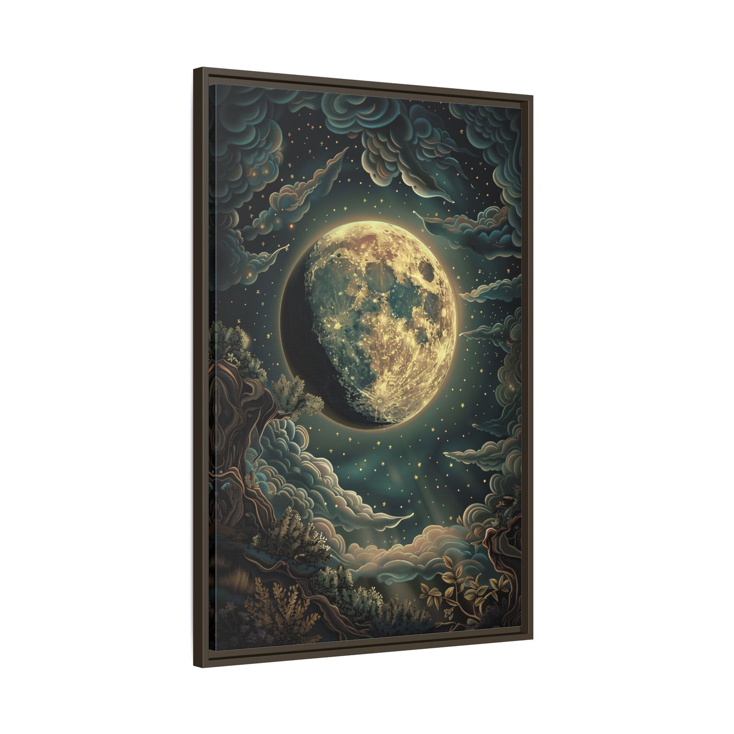 Framed Canvas - Waxing Gibbous Dreamscape