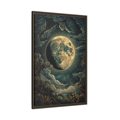 Framed Canvas - Waxing Gibbous Dreamscape