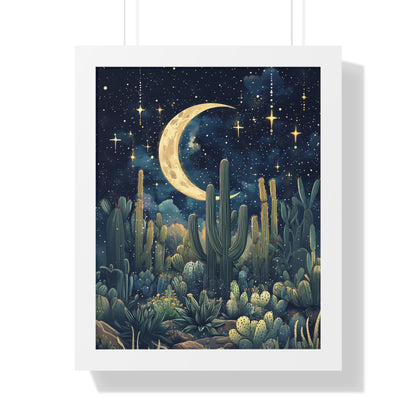 Framed Paper Print - Dreamy Desert Night