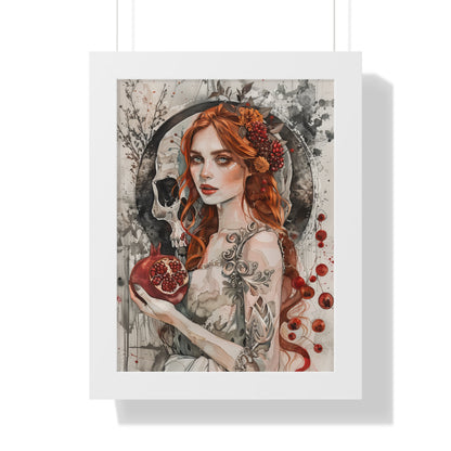 Framed Paper Print - Persephone’s Pomegranate Curse