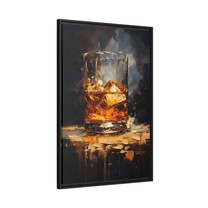 Framed Canvas - Liquid Gold Illuminated