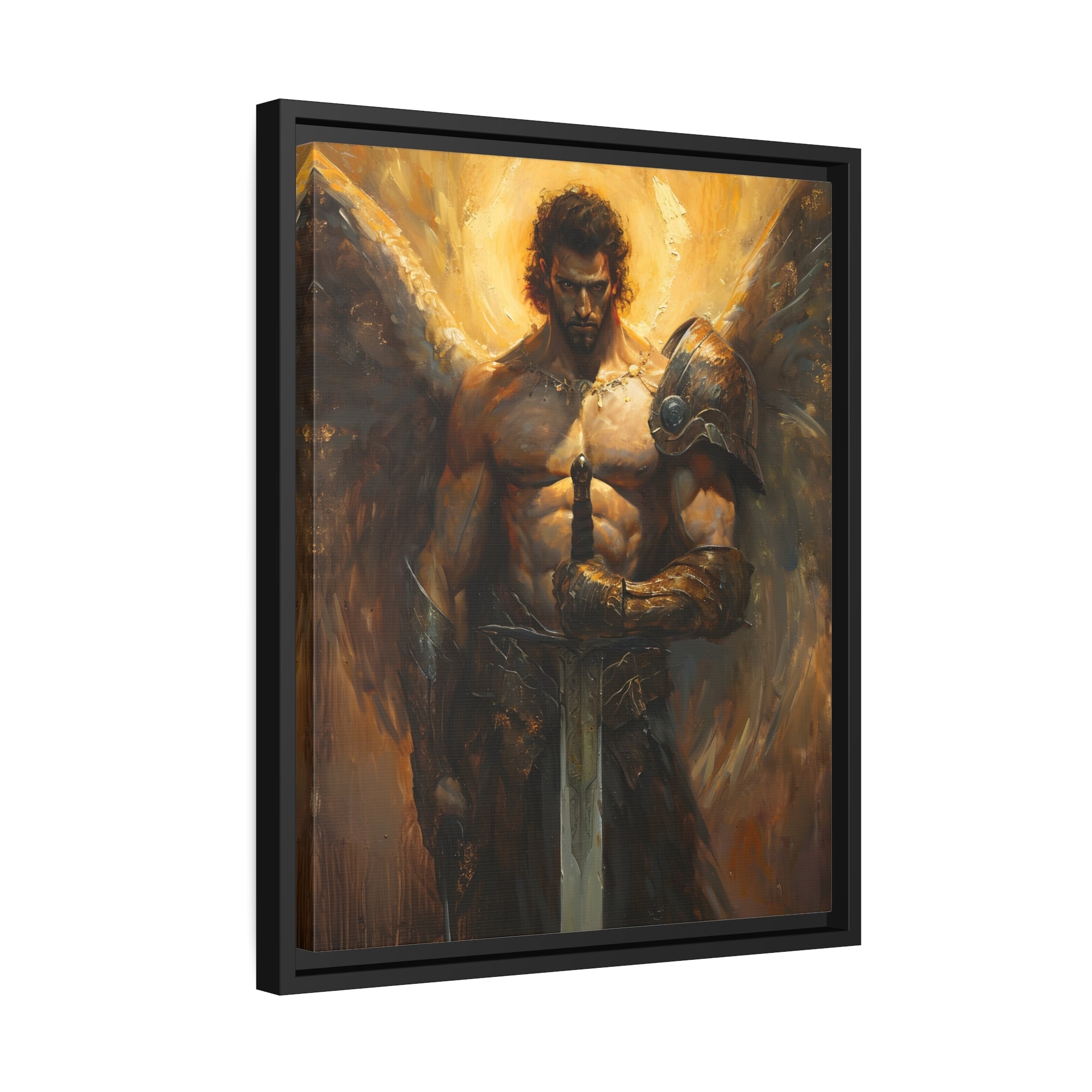 Framed Canvas - Celestial Warrior&