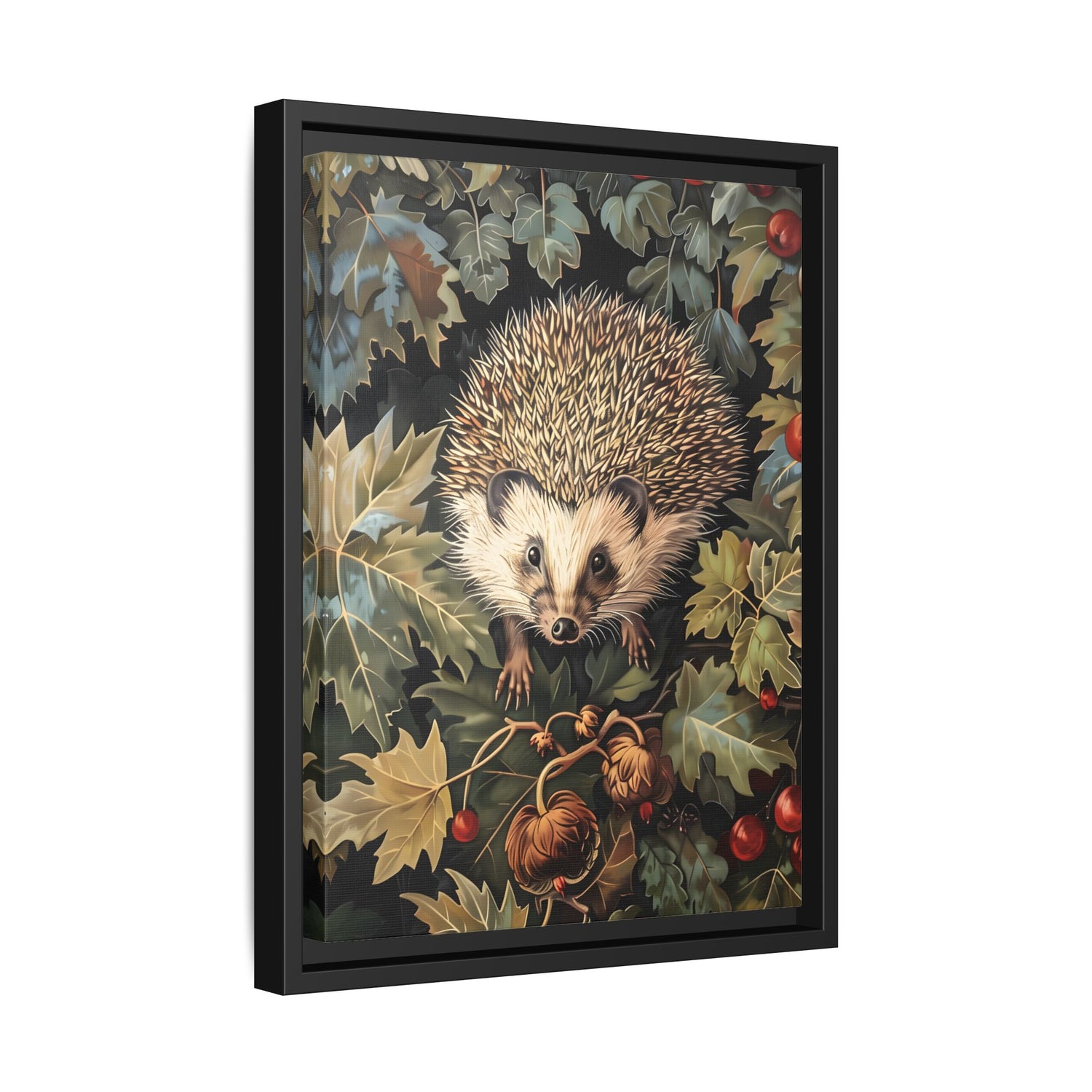 Framed Canvas - Woodland Hedgehog Hideaway