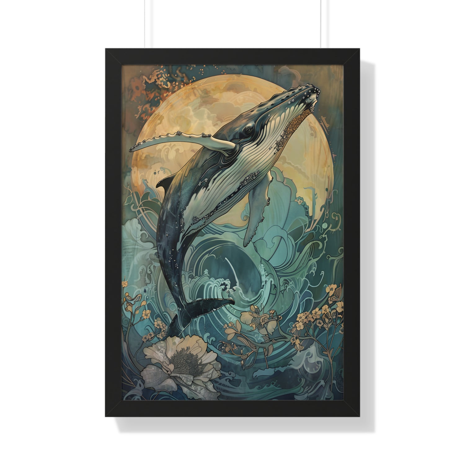 Framed Paper Print - Moonrise Humpback Bloom