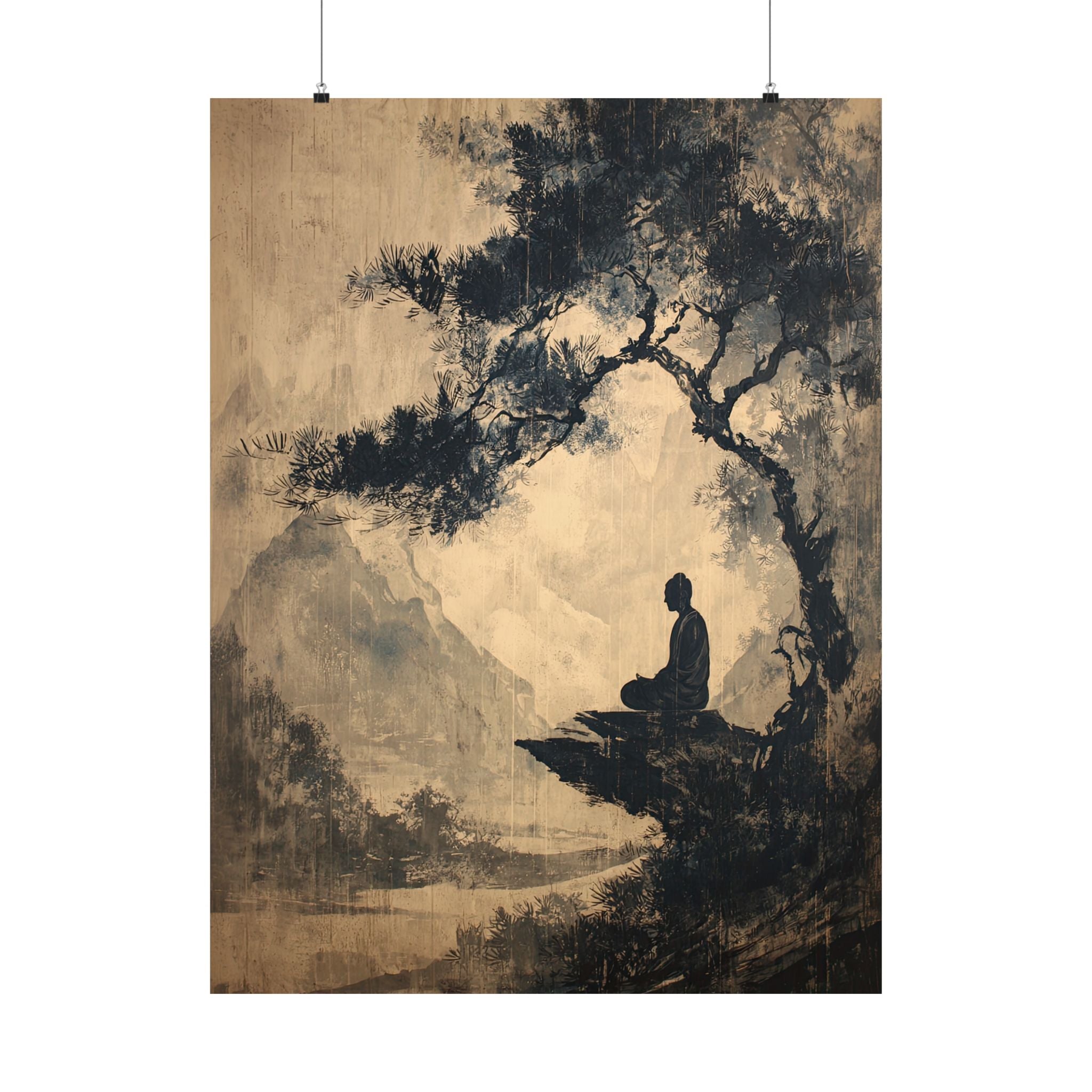 Mountain Tree Zen Silence