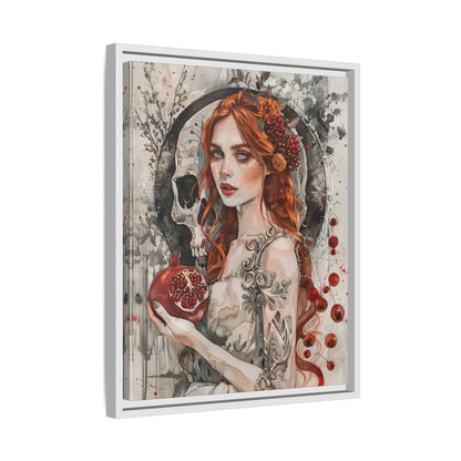 Framed Canvas - Persephone’s Pomegranate Curse