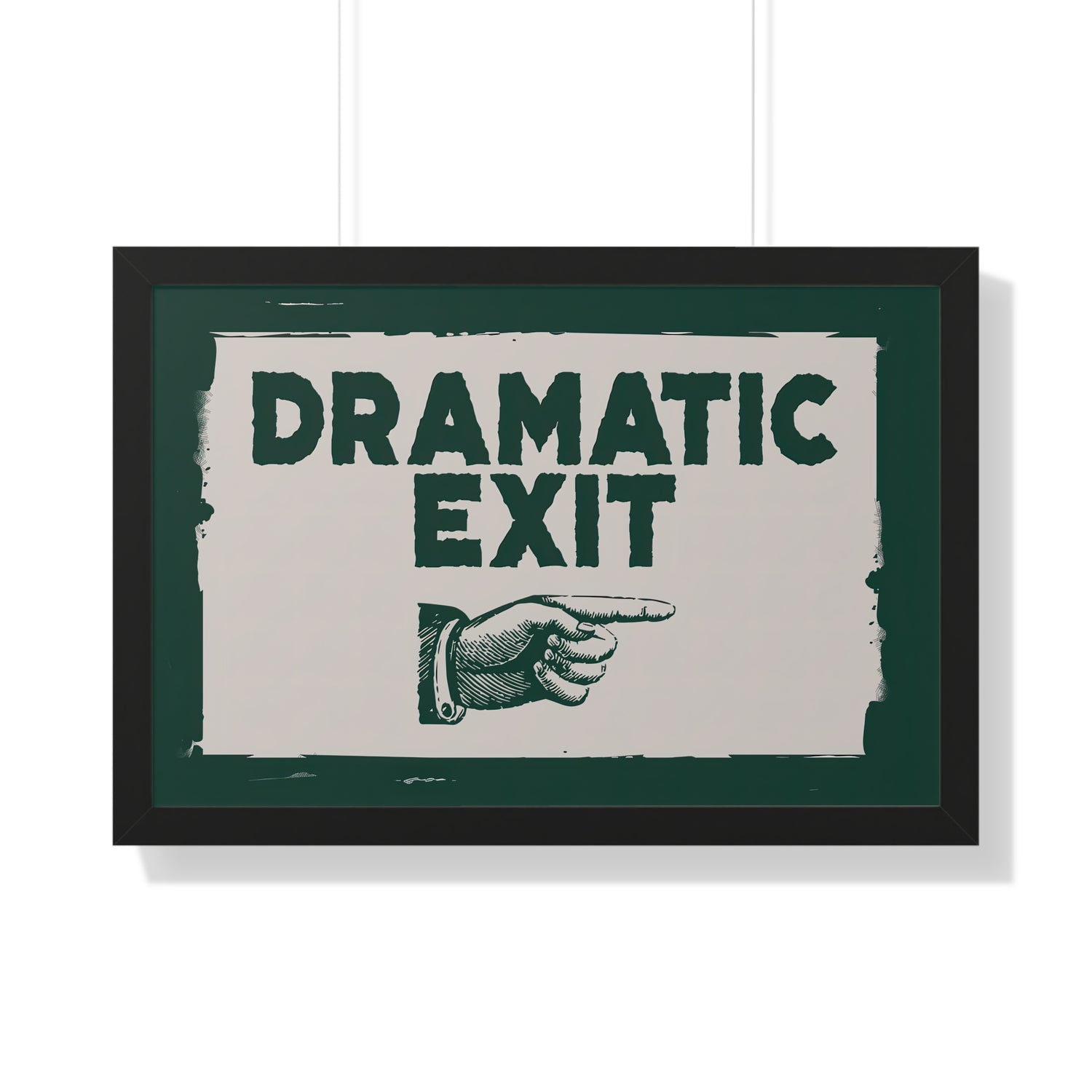 Framed Paper Print - Dramatic Exit Strategy