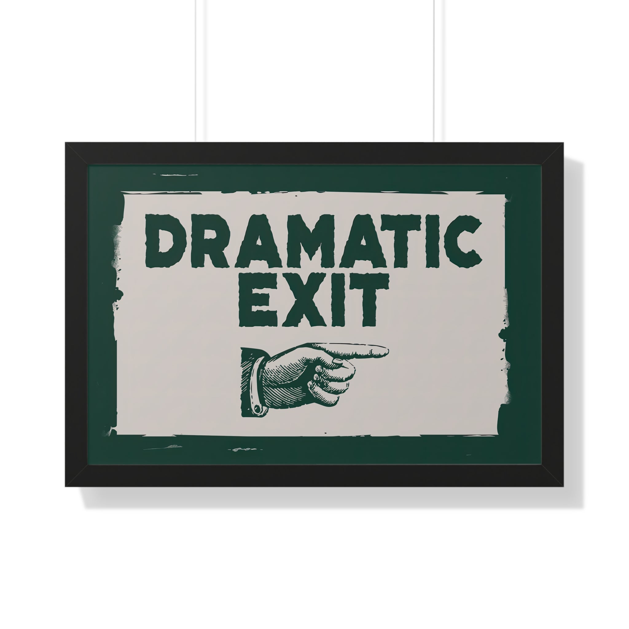 Framed Paper Print - Dramatic Exit Strategy