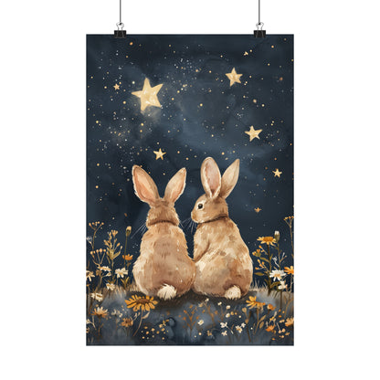 Stargazing Bunnies Love