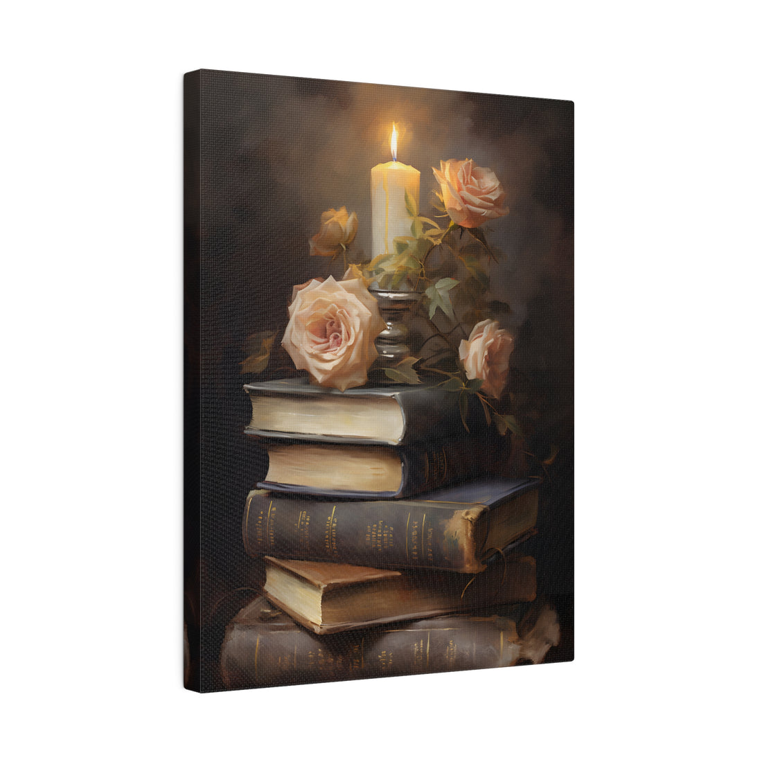 .75&quot; Matte Canvas - Literary Rose Glow