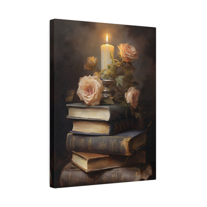 .75&quot; Matte Canvas - Literary Rose Glow