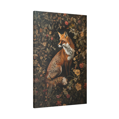 .75&quot; Matte Canvas - Foxy Floral Fauna Fusion