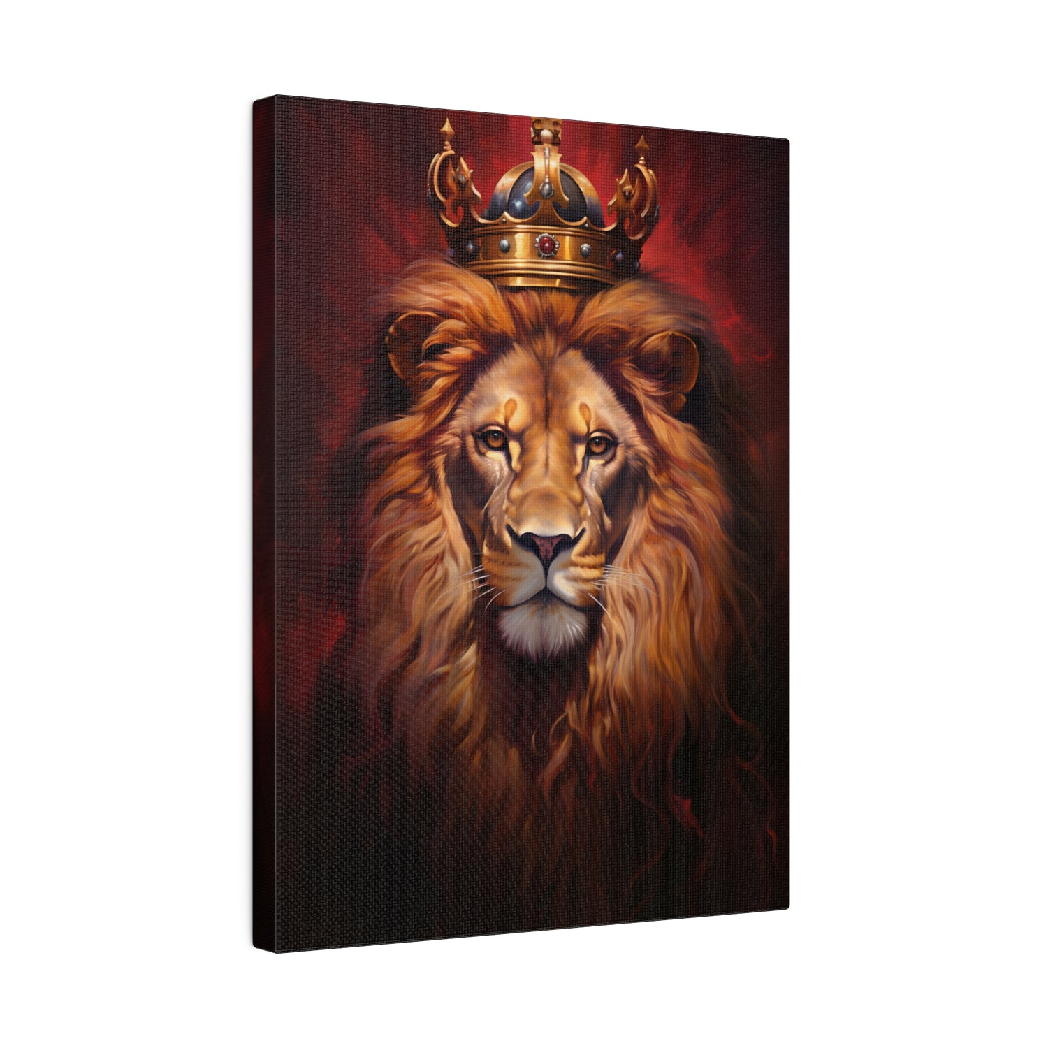 .75&quot; Matte Canvas - Majestic Lion Royale