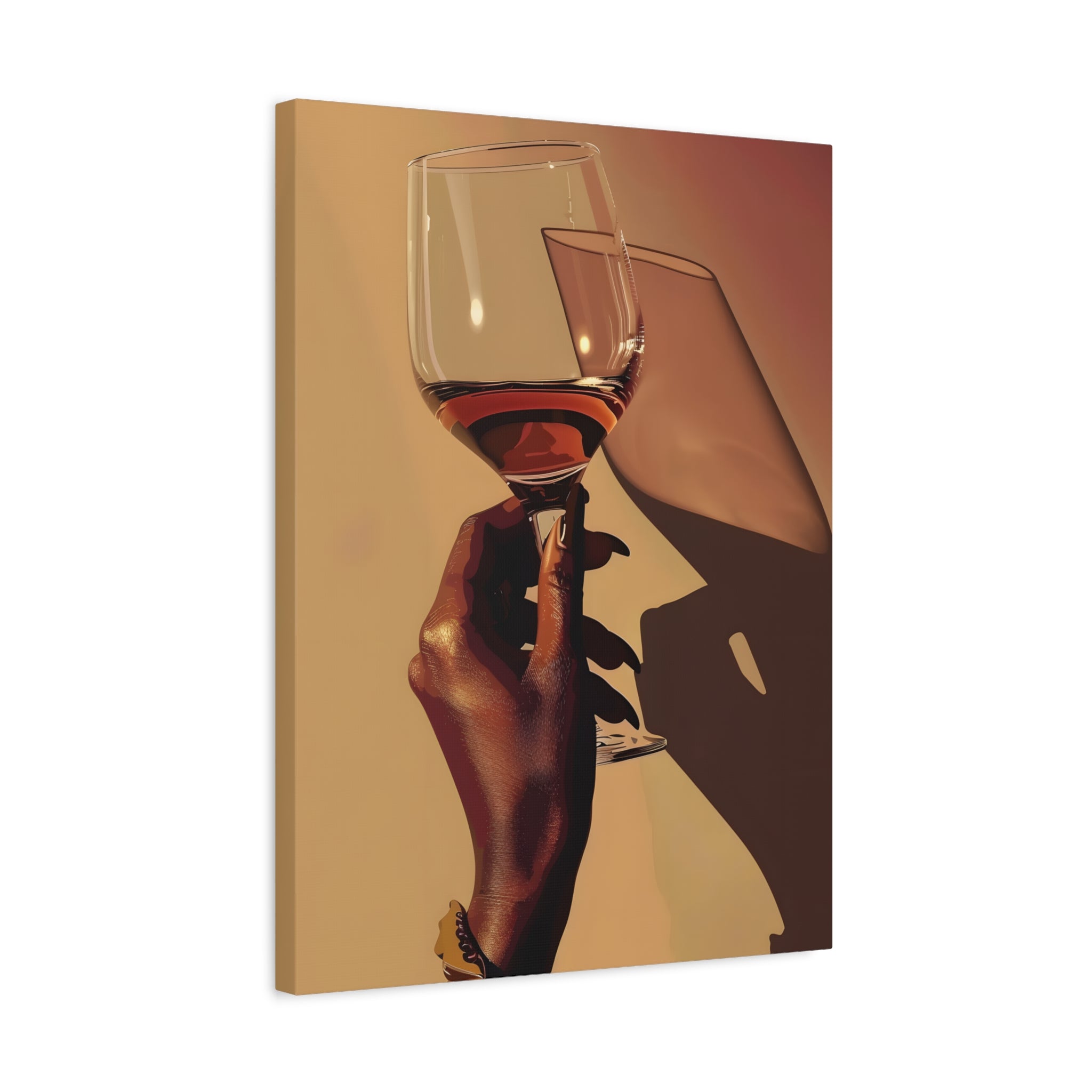 1.25" Matte Canvas - Golden Hour Wine Toast