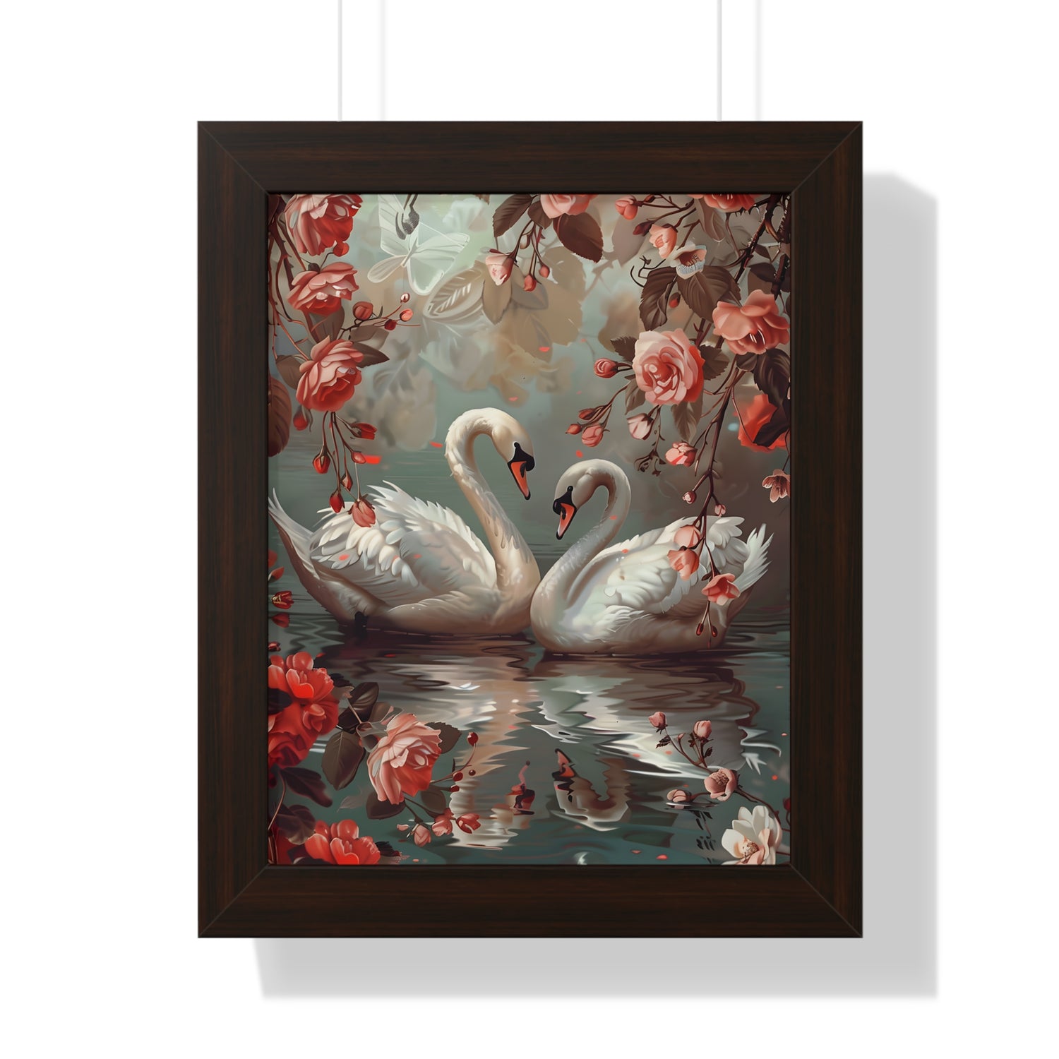 Framed Paper Print - Swans&