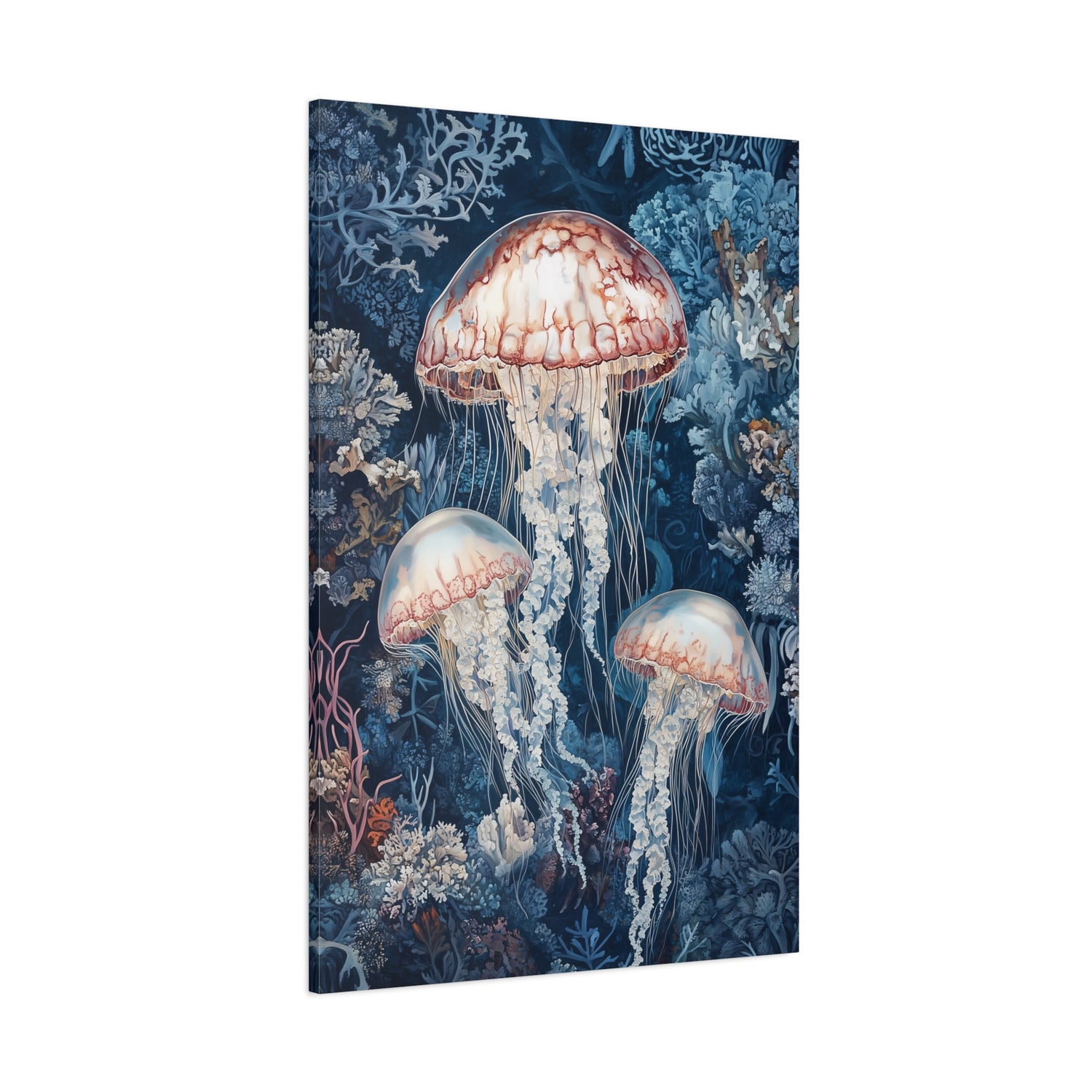 1.25" Matte Canvas - Ethereal Ocean Jellyfish