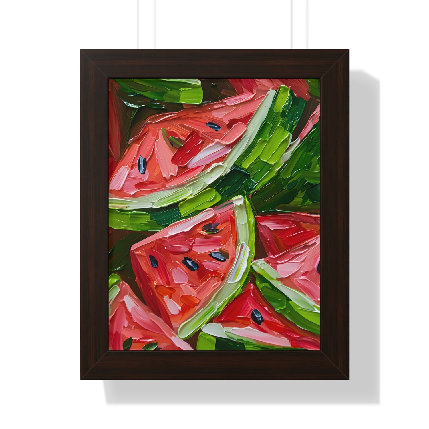 Framed Paper Print - Juicy Watermelon Slices