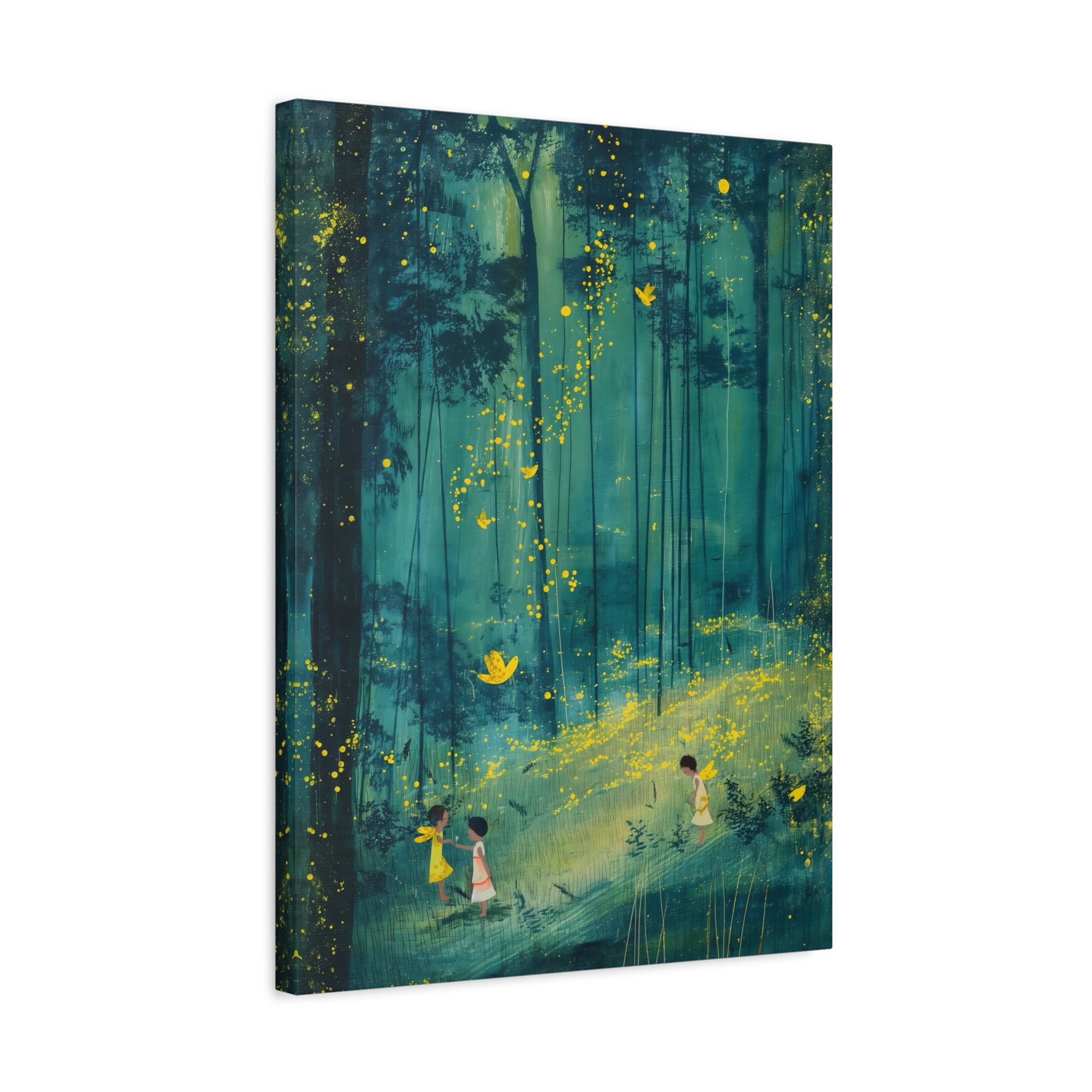 1.25" Matte Canvas - Enchanted Firefly Forest