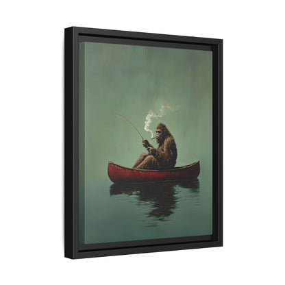 Framed Canvas - Bigfoot Canoe Adventure