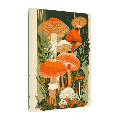 .75" Matte Canvas - Groovy Woodland Mushrooms