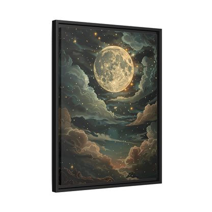 Framed Canvas - Enchanting Lunar Glow