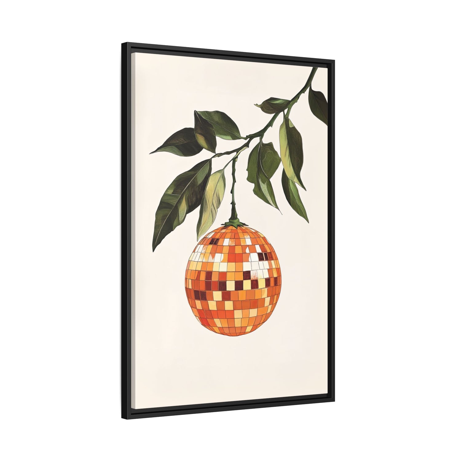Framed Canvas - Citrus Disco Glow Drop
