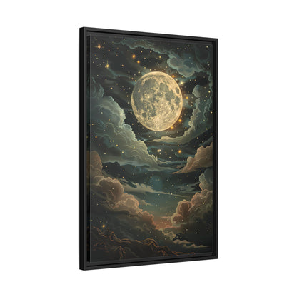 Framed Canvas - Enchanting Lunar Glow