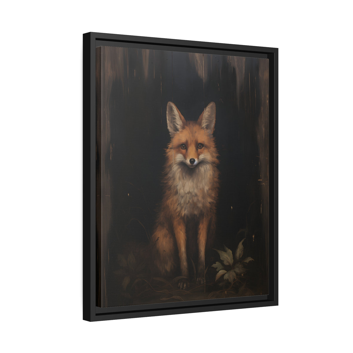 Framed Canvas - Mystical Fox Gaze