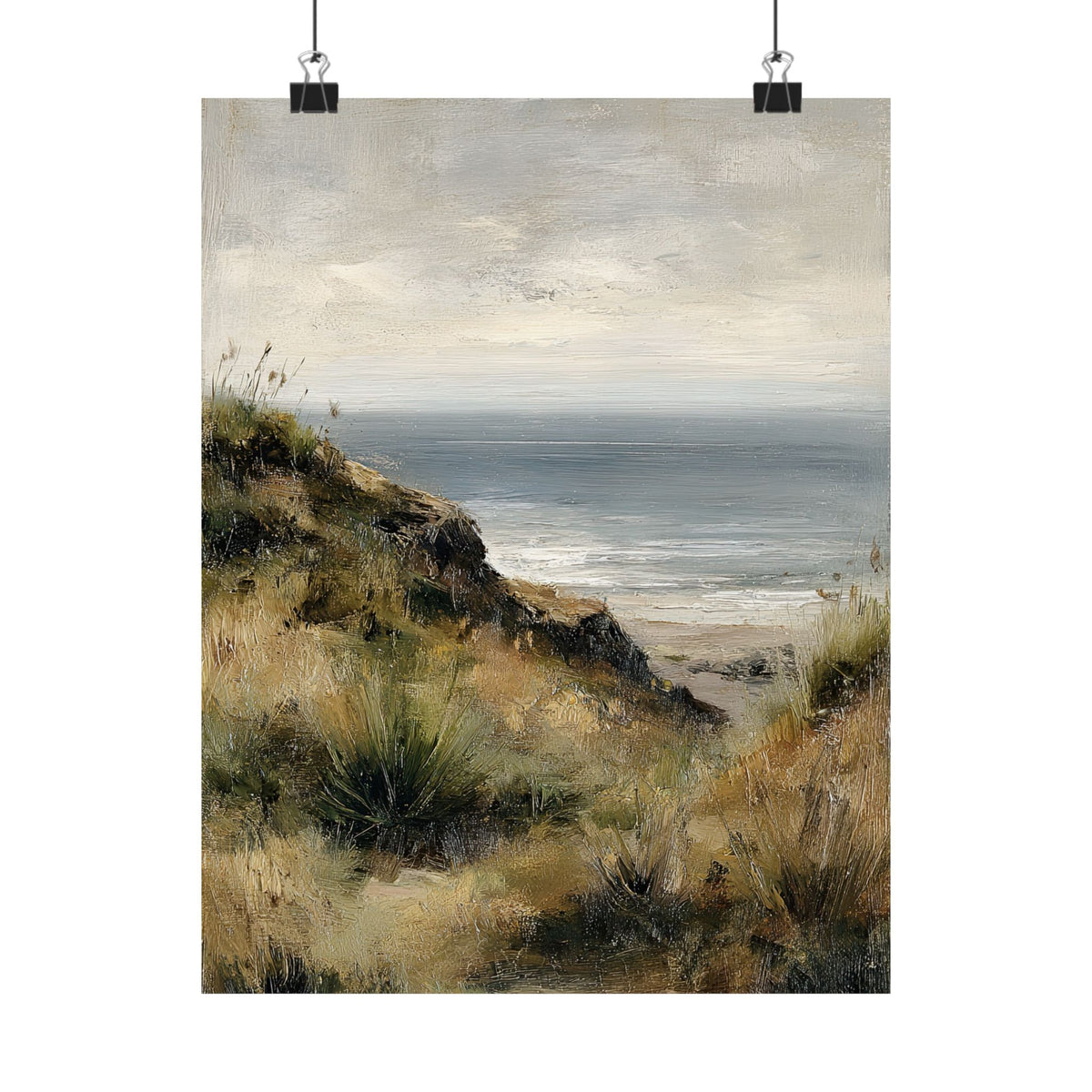 Misty Coastal Seascape
