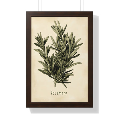Framed Paper Print - Botanical Rosemary Study