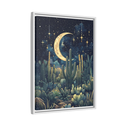 Framed Canvas - Dreamy Desert Night