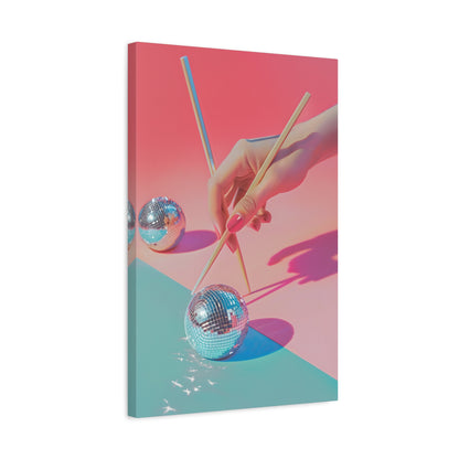 1.25" Matte Canvas - Disco Chopsticks Delight