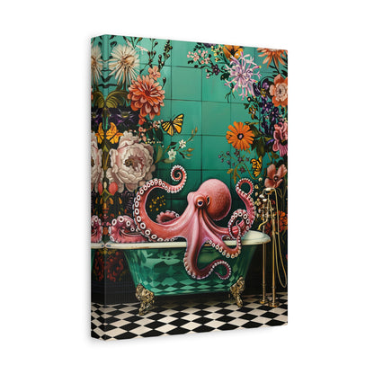 1.25" Matte Canvas - Octopus Bath Royale