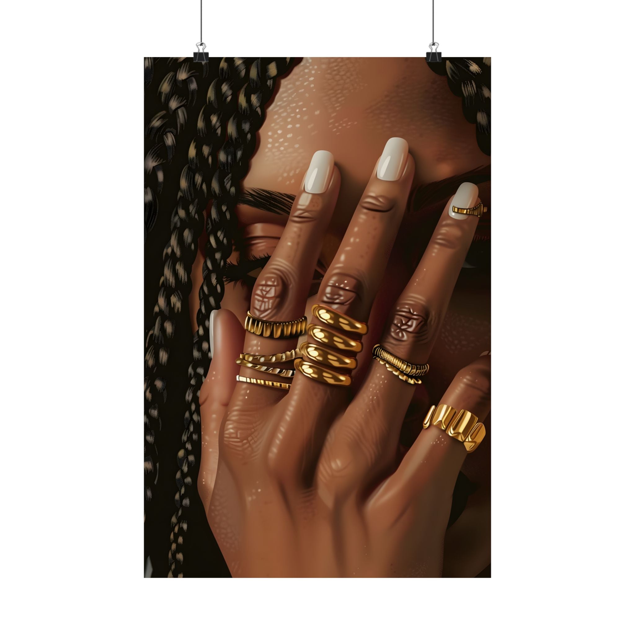 Braided Golden Ring Beauty