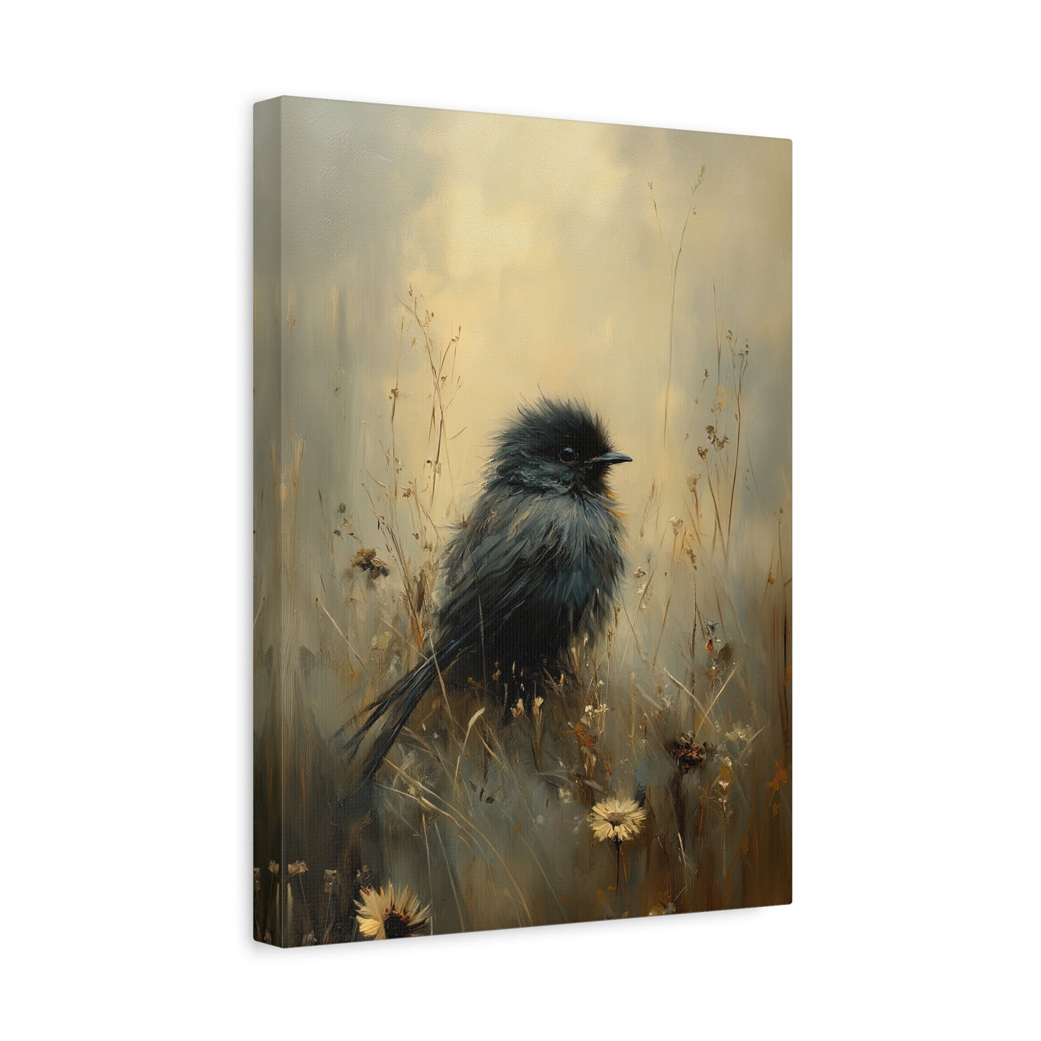 1.25" Matte Canvas - Golden Meadow Bird