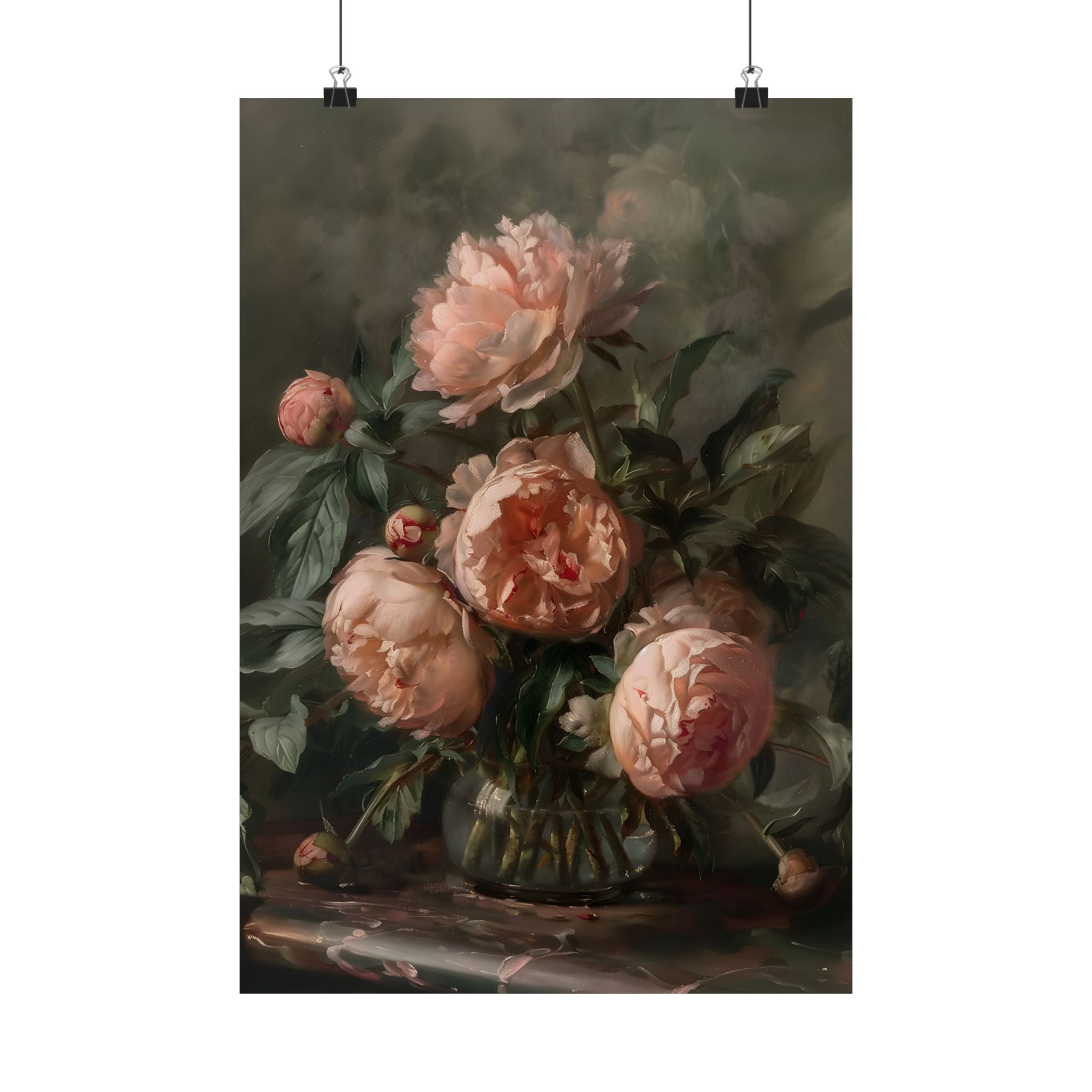 Vintage Blush Peony Bouquet