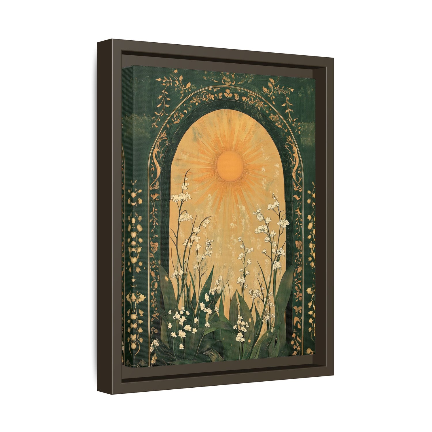 Framed Canvas - Lily of the Valley Archway