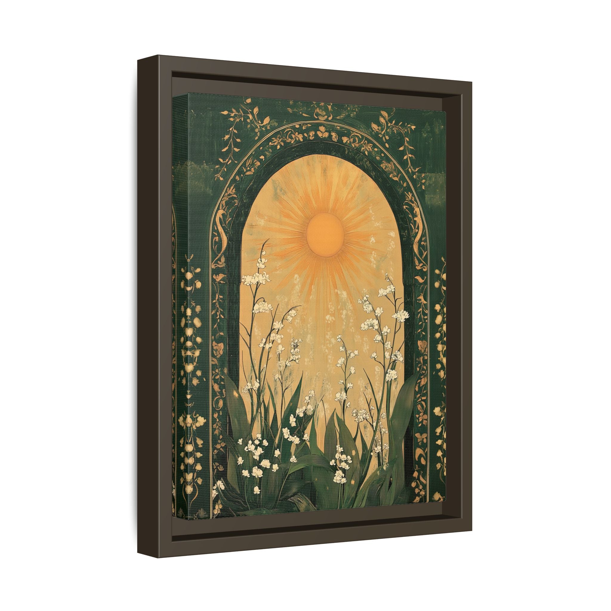 Framed Canvas - Lily of the Valley Archway