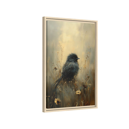 Framed Canvas - Golden Meadow Bird