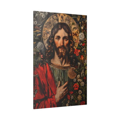 .75" Matte Canvas - Sacred Floral Savior
